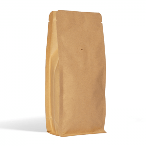 brown paper flat bottom pouch