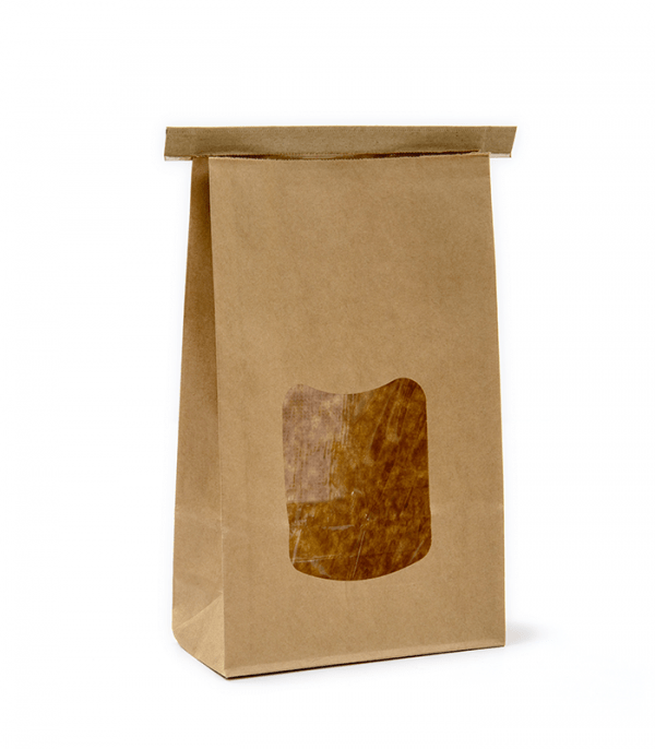 kraft paper flat bottom pouch