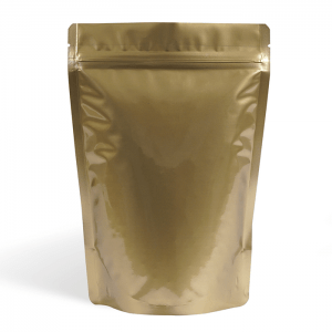 matt gold stand up pouch