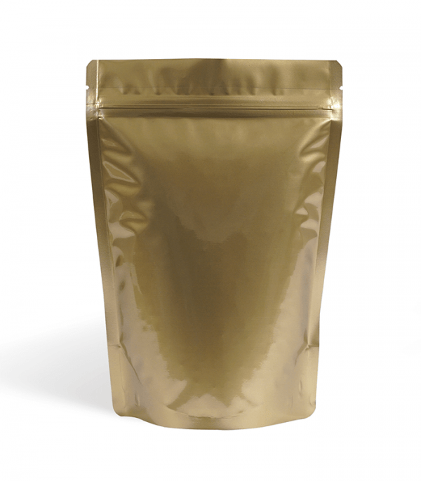 matt gold stand up pouch